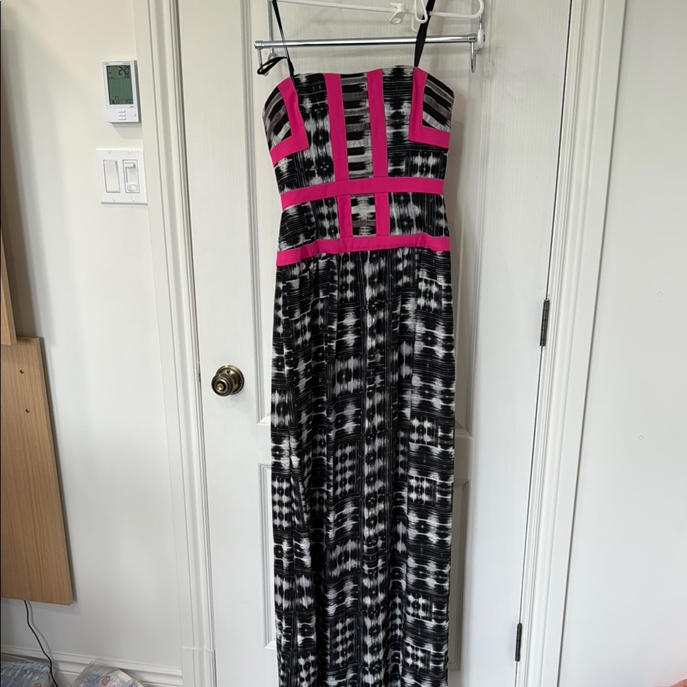 BCBG Pink Spaghetti Strap Sundress for Prom